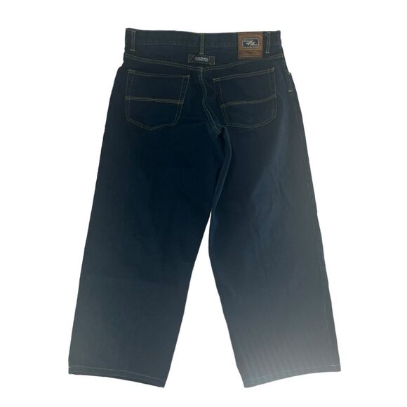 Pelle Pelle Jeans Mens 38x30 Blue Indigo Y2K Baggy Skater Grunge Hip Hop Loose - Picture 9 of 9